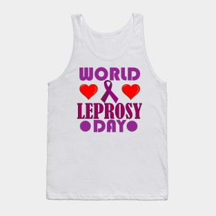 World Leprosy Day Symbolic Typography Tank Top